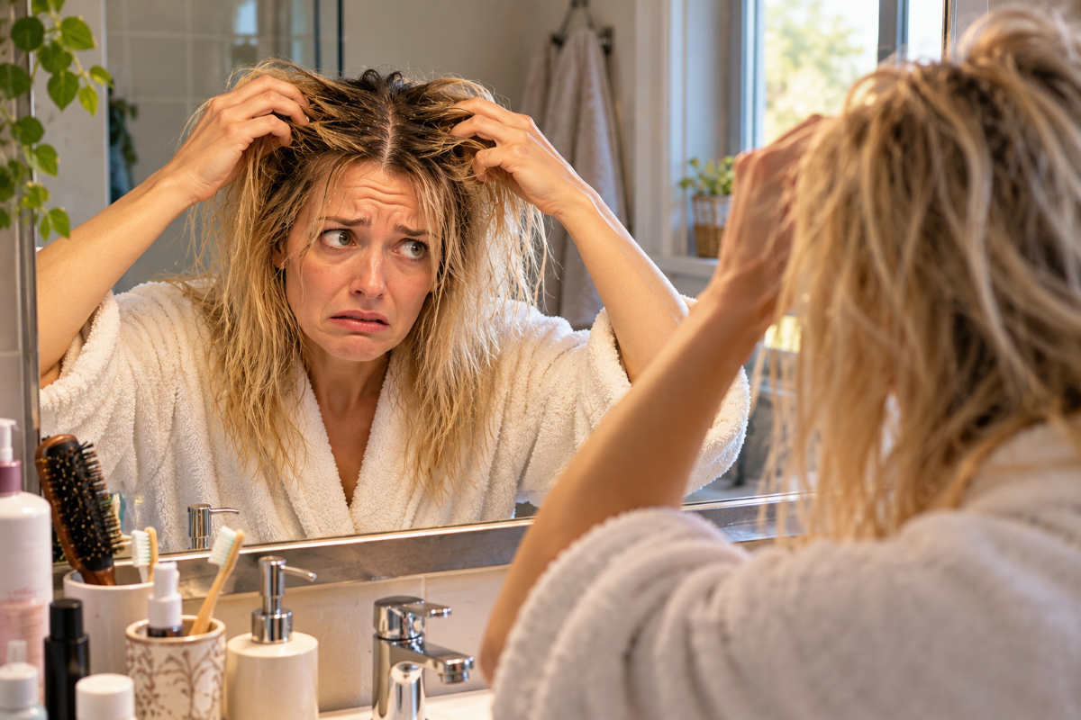 Les cheveux filasses